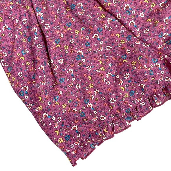 Xhilaration Floral Shorts with Ruffle Line (size small) - Picture 3 of 8